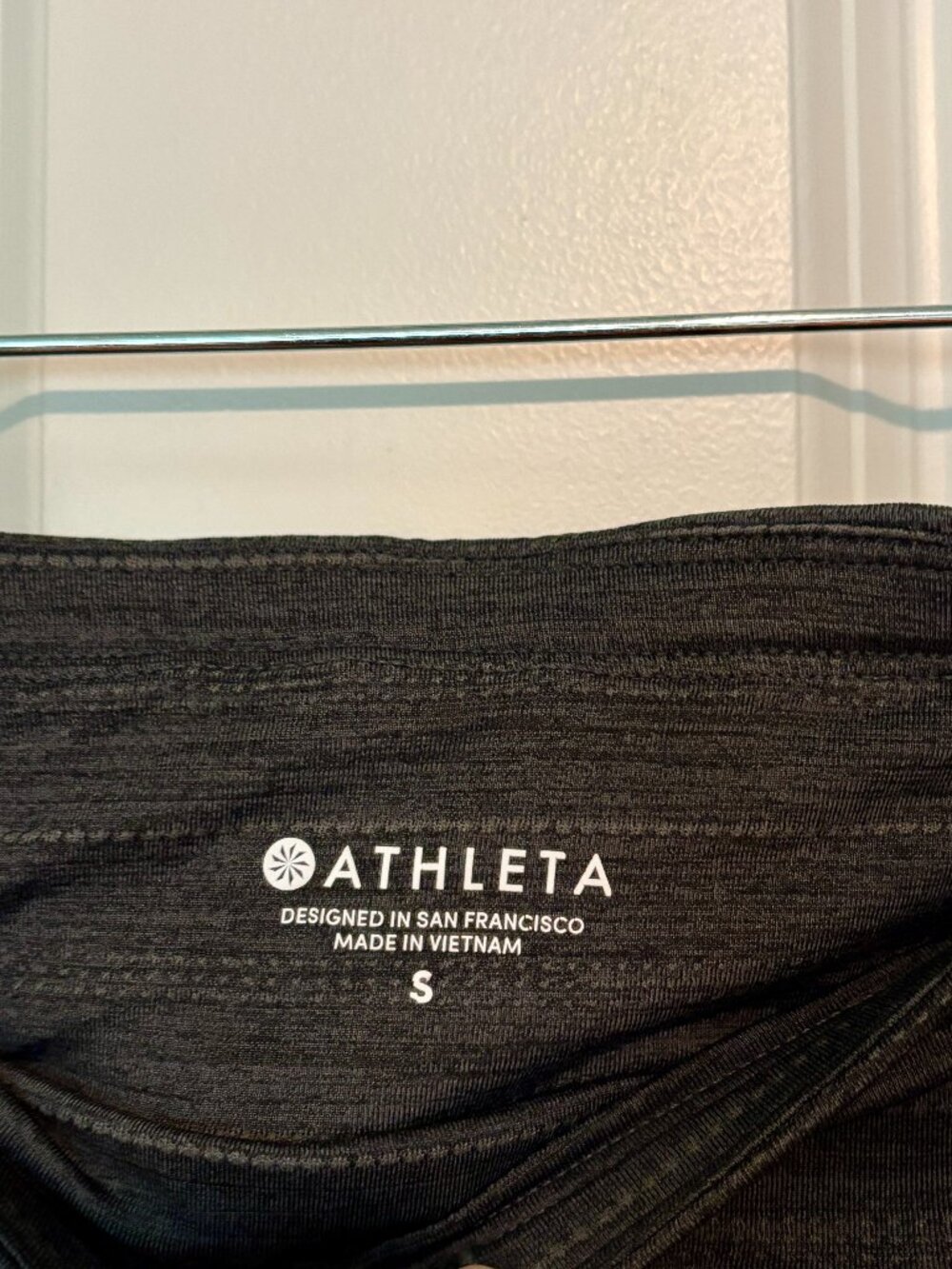 Athleta Black Layered Mini Skort with Subtle Brown Stitching • Size S - Picture 4 of 4